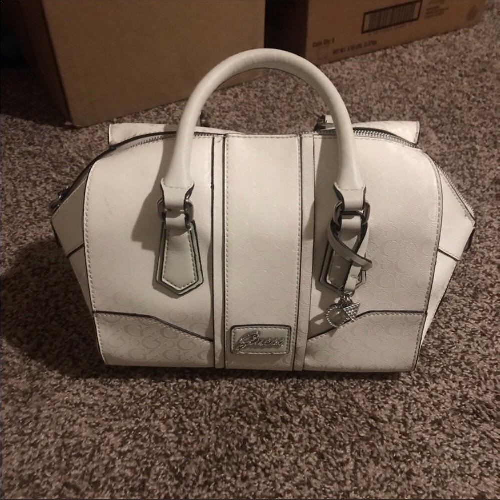White Guess Purse